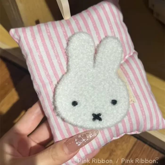 Pince à cheveux Miffy en peluche mignonne - Fixateur de frange pour fille