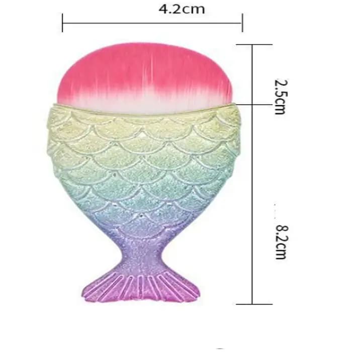 Brosse de maquillage en forme de queue de poisson