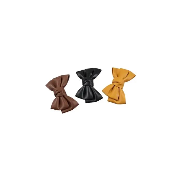 Accessoires filles coréennes pinces à bec de canard femmes en cuir PU pinces à ressort chapeaux pinces à cheveux arc épingle à cheveux