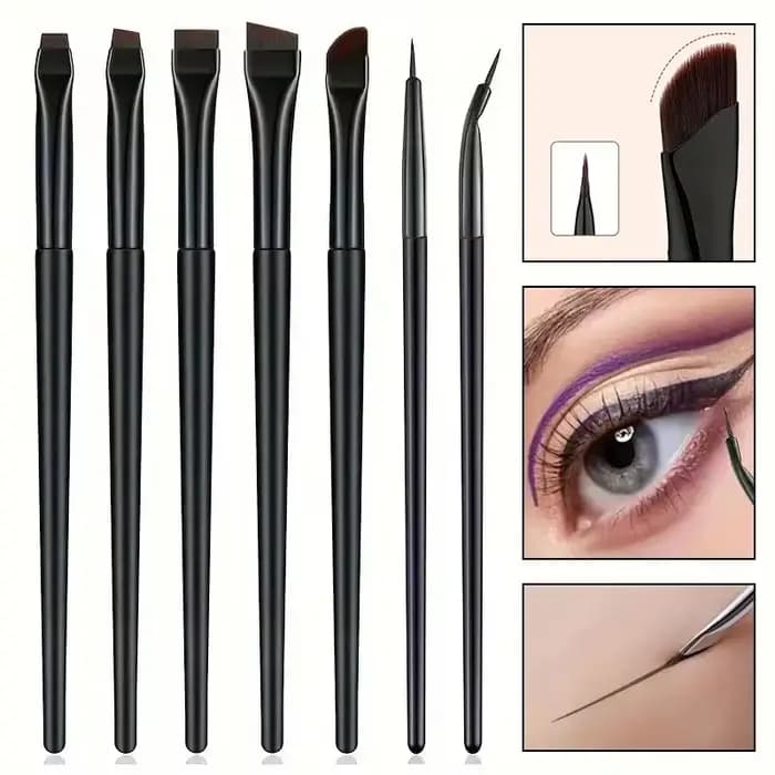 Pinceau eyeliner ultra fin à angle plat
