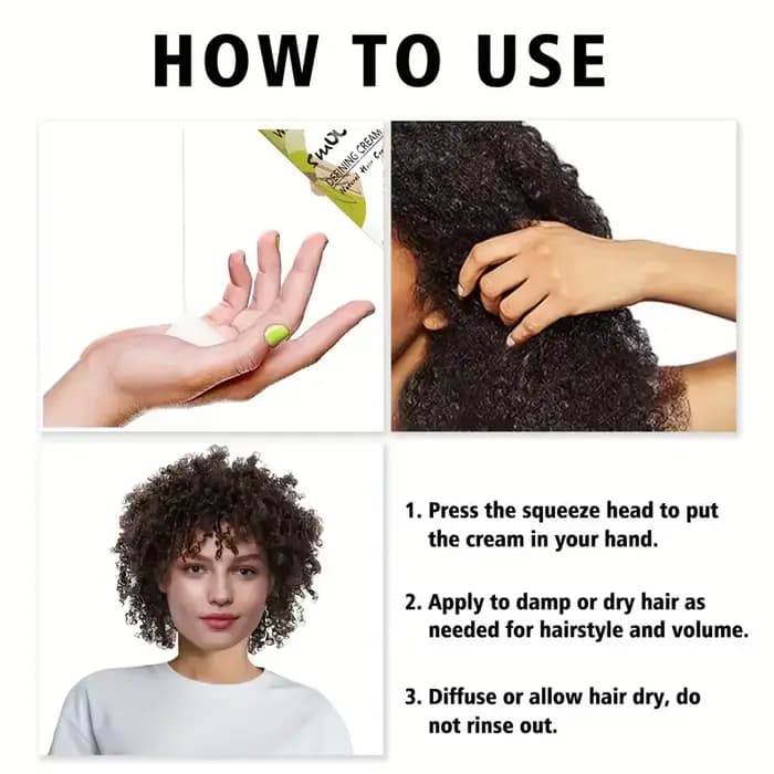 Crème Coiffante Tout-en-un pour Cheveux Bouclés