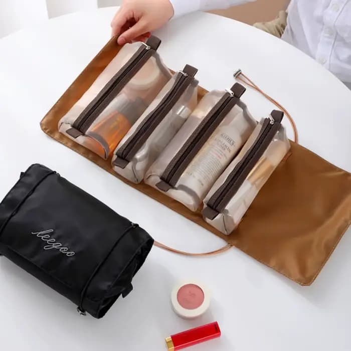 Sac de maquillage de voyage portable multifonctionnel