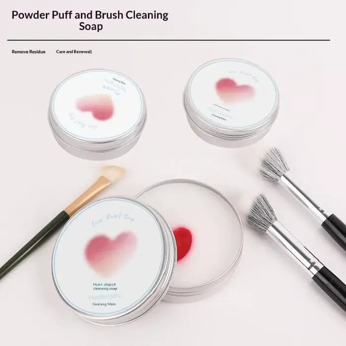 Savon nettoyant pour pinceaux de maquillage naturel