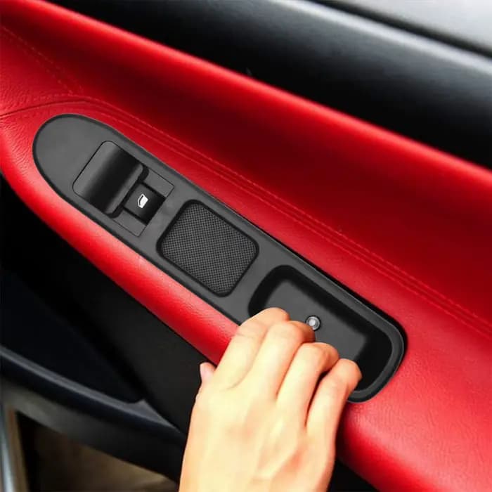 Accessoire intérieur de voiture, poignée de porte de fenêtre de voiture, interrupteur d'accoudoir, panneau de commande côté conducteur pour Peugeot 207 2006 – 2018