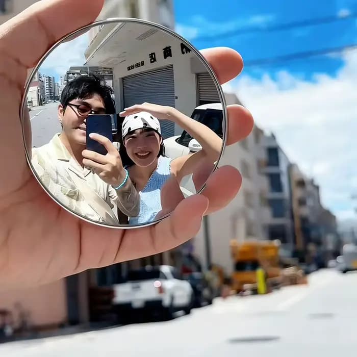 Miroir réfléchissant portable grand angle