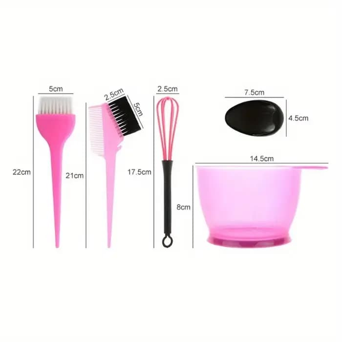 Ensemble de bols de brosse de embaupour cheveux avec bouchons d'oreille