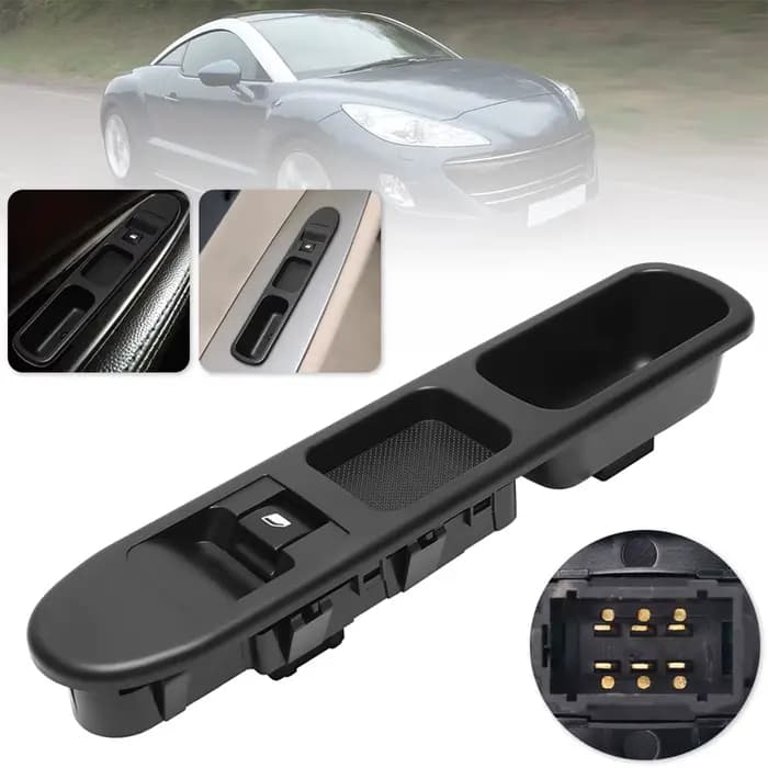 Accessoire intérieur de voiture, poignée de porte de fenêtre de voiture, interrupteur d'accoudoir, panneau de commande côté conducteur pour Peugeot 207 2006 – 2018
