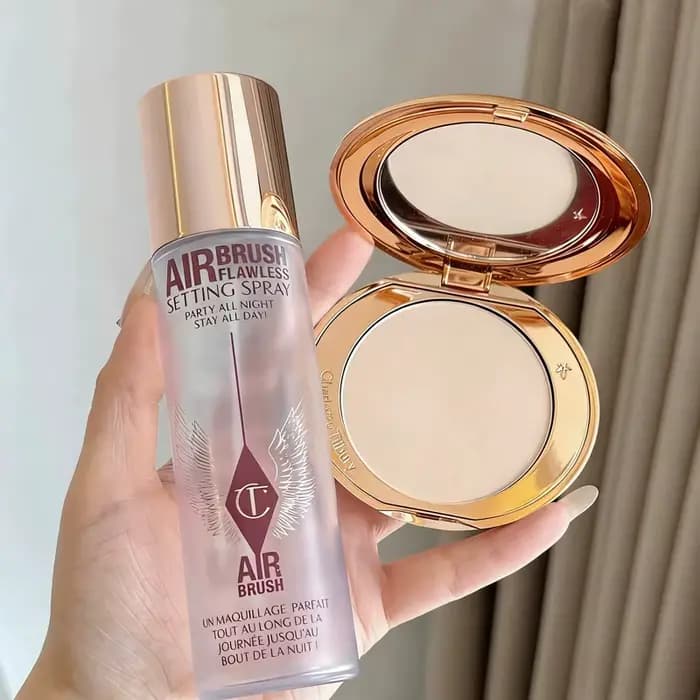Poudre fixante hydratante et matifiante longue tenue pour le maquillage des femmes