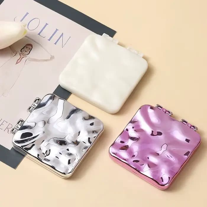 Mini Miroir de Maquillage Carré Pliable