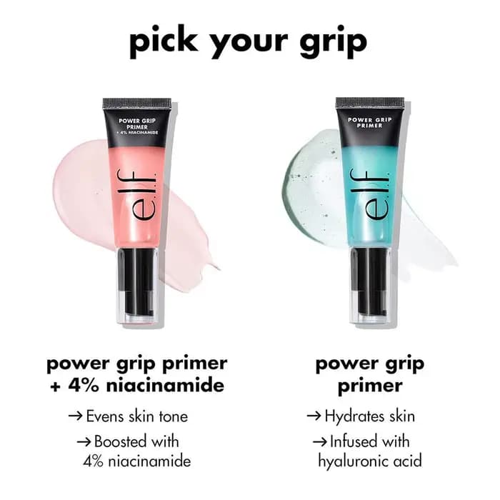 E.l.f Power Grip Primer Gel Hyaluronzuur Niacinamide Verhelderend Zuur Hydraterend Langdurig