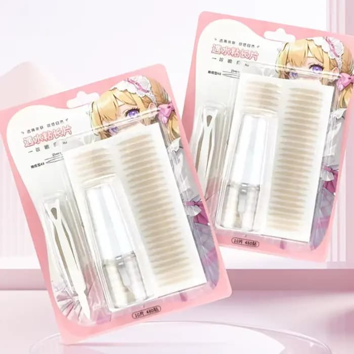 1 Kit d'outils pour paupières doubles : Autocollants invisibles