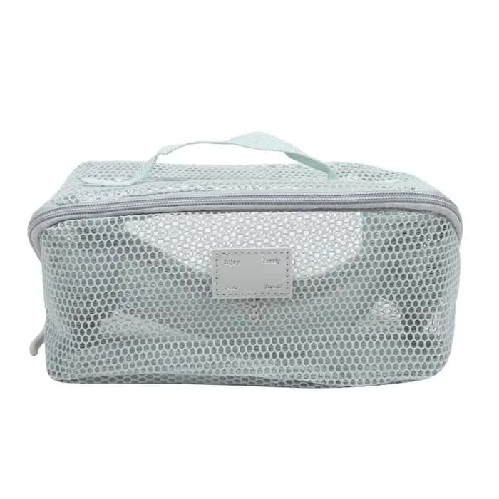 Sac organisateur de maquillage-Kit de toilette de voyage avec étui à cosmétiques zippé pour le rangement de vanité et utilisation Portable