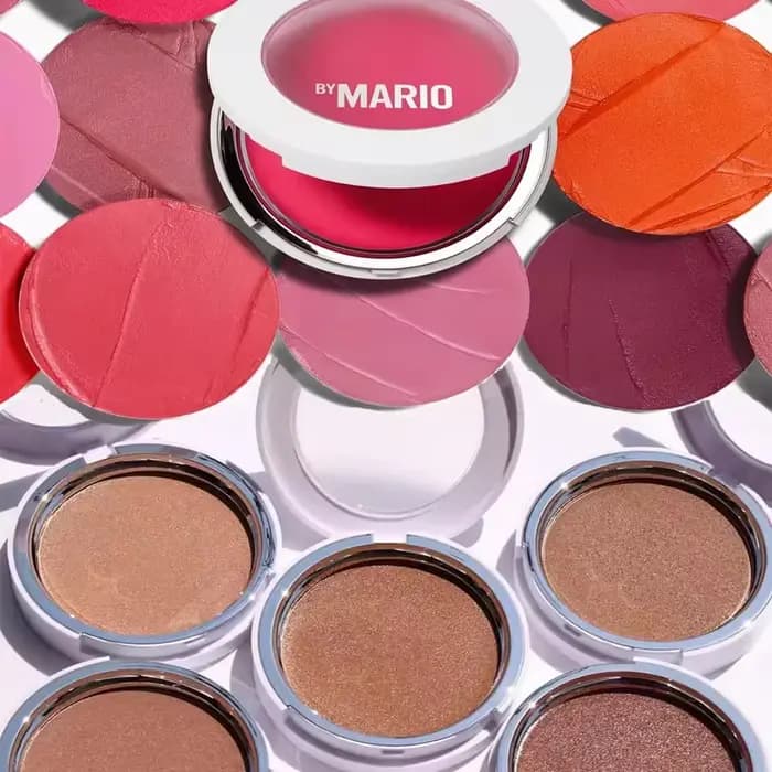 F4 F1 F3 Brush and 5g Mario Single Color Matte Makeup Blushes Palette Cheek Contour Cosmetics Blusher Cream
