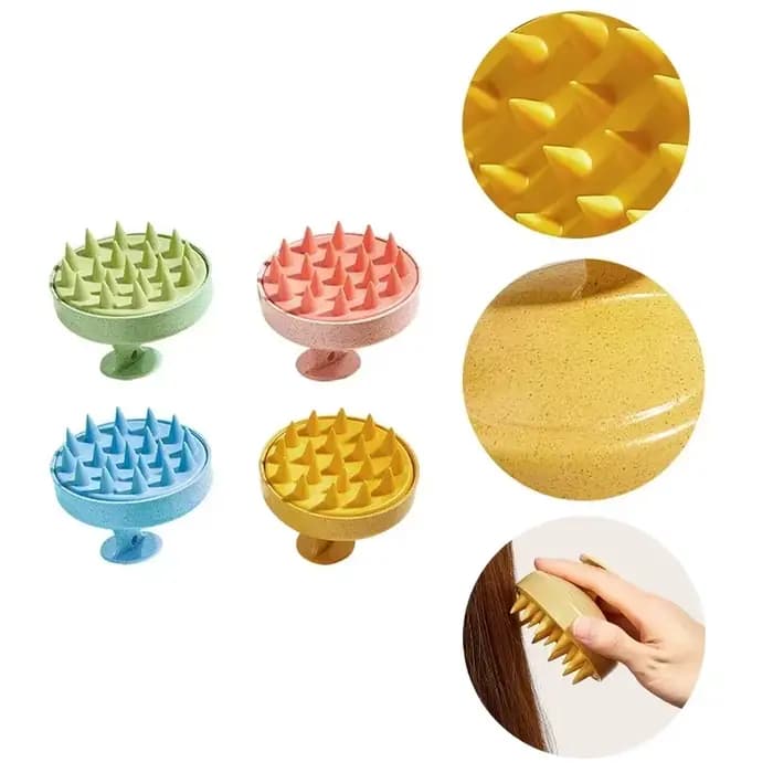 Brosse de massage pour cuir chevelu sec