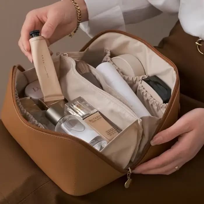 Trousse de maquillage grande capacité pour femmes