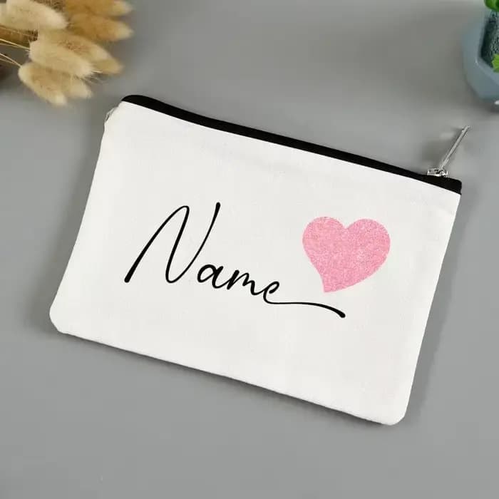 Trousse de maquillage personnalisée avec nom personnalisé