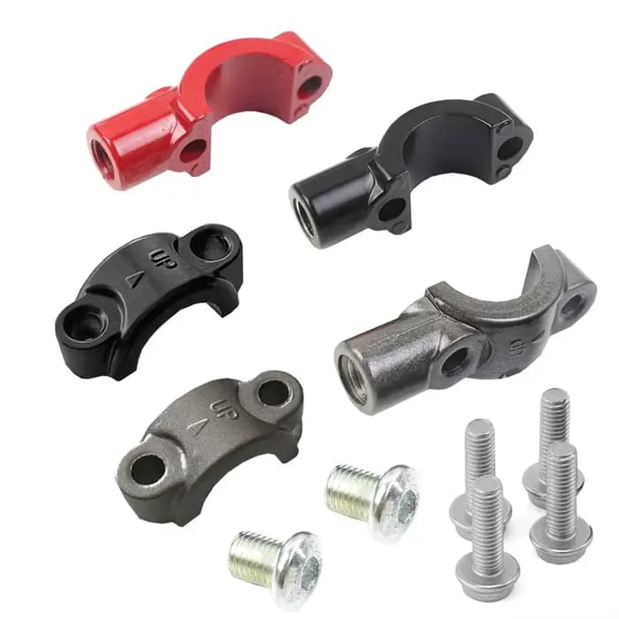 Support universel de miroir à levier de 7/8 pouces, 22mm, frein/embrayage, maître-cylindre, Support de serrage, siège de fixation, boulons M10, Support de Base