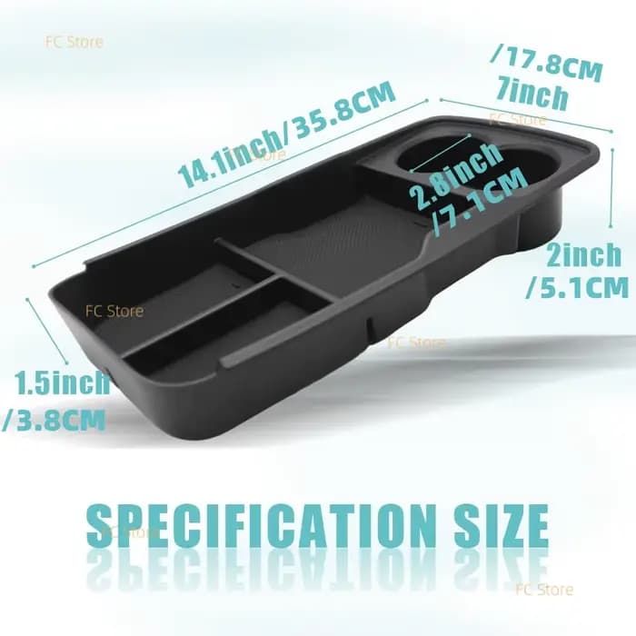 Pour 2025 2022-2024 Kia EV6 Console centrale inférieure organisateur boîte accessoires plateau intérieur accessoires boîte de rangement