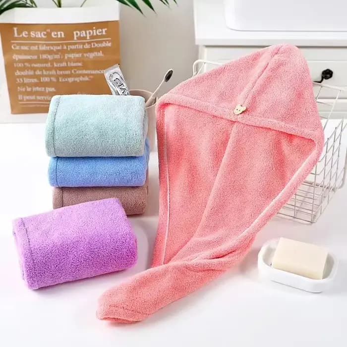 Serviette magique en microfibre pour cheveux