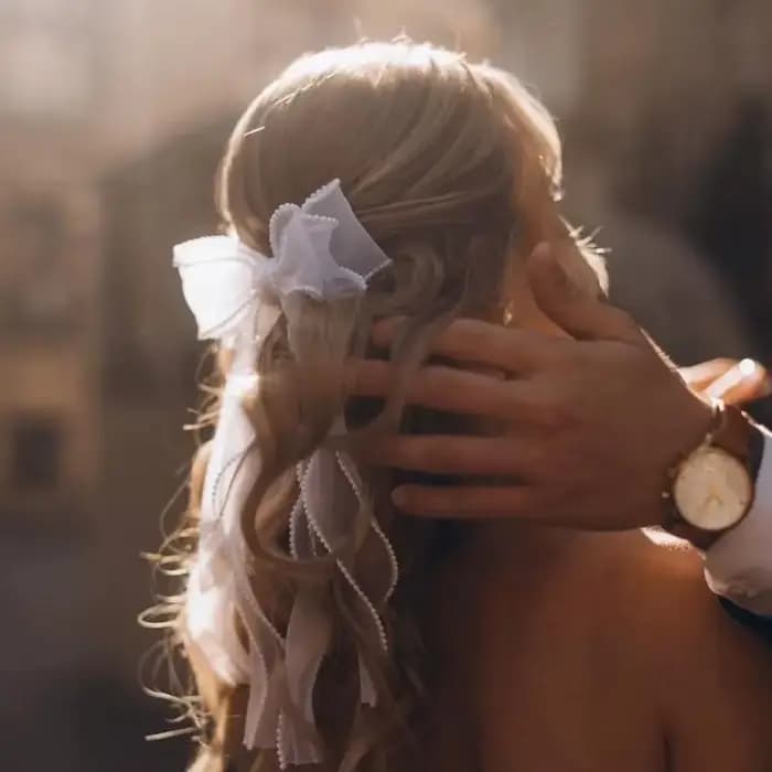Accessoire pour cheveux de mariée : décoration