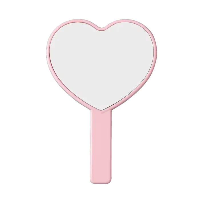 Petit miroir d'amour Portable en forme de cœur