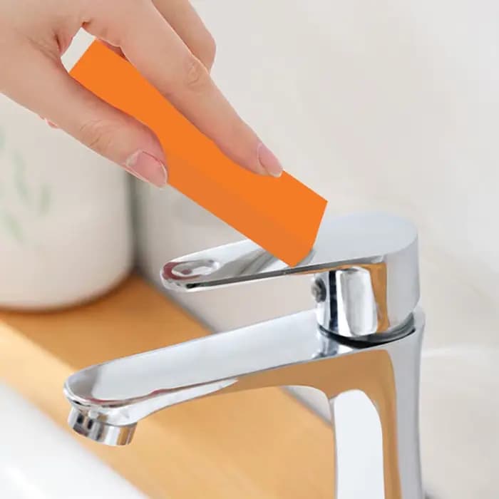 Gomme à échelle réutilisable populaire-8x1.3x2.5cm, brosse en caoutchouc pour robinet miroir anti-rayures/ustensiles de cuisine polyvalents, outil d'élimination de la rouille