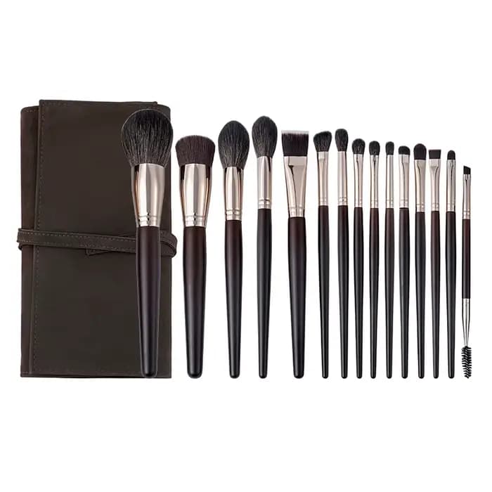 Kit de 15 pinceaux de maquillage haut de gamme