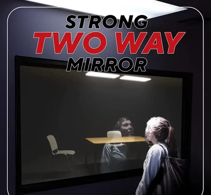 Miroir Double face argenté en acrylique (PMMA)