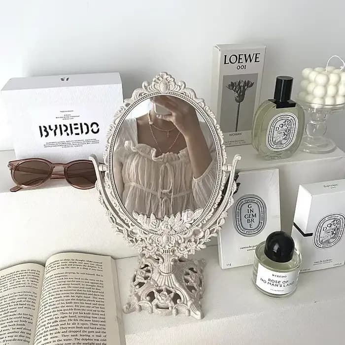 Miroir de maquillage de Style européen Vintage