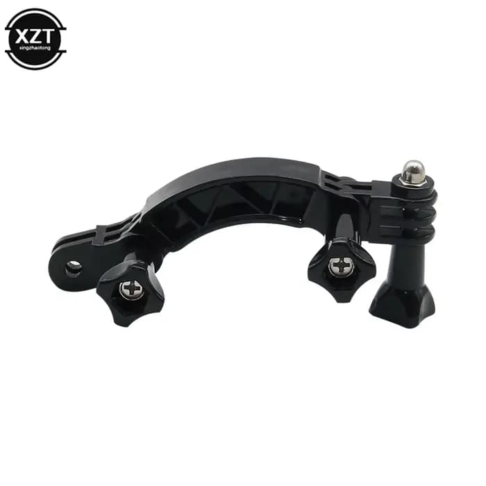 Bras d'extension incurvé pour casque + chaînes à vis à connexion rotative pour GoPro Hero 3 3 + 5 6 pour SJCAM pour accessoire de caméra Xiaomi Yi