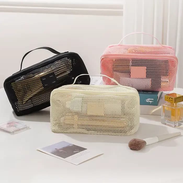 Organisateur de maquillage trousse de toilette féminine sac