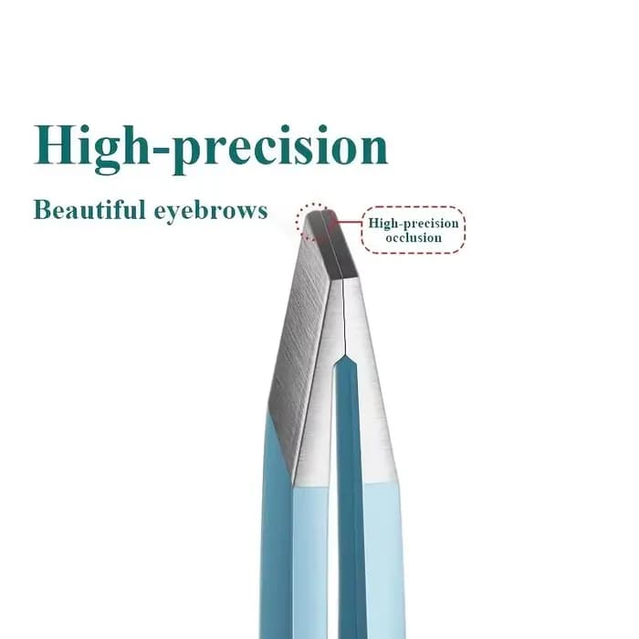 EyeblogugTweezer-Pince à épiler inclinée en acier inoxydable