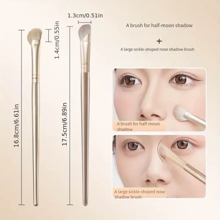 Brosse de mélange et de Contour du nez coudé