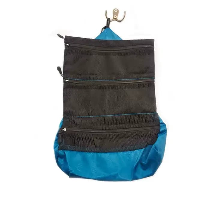 Organisateur de toilette pliable de qualité supérieure : sac de lavage portable étanche pour le camping
