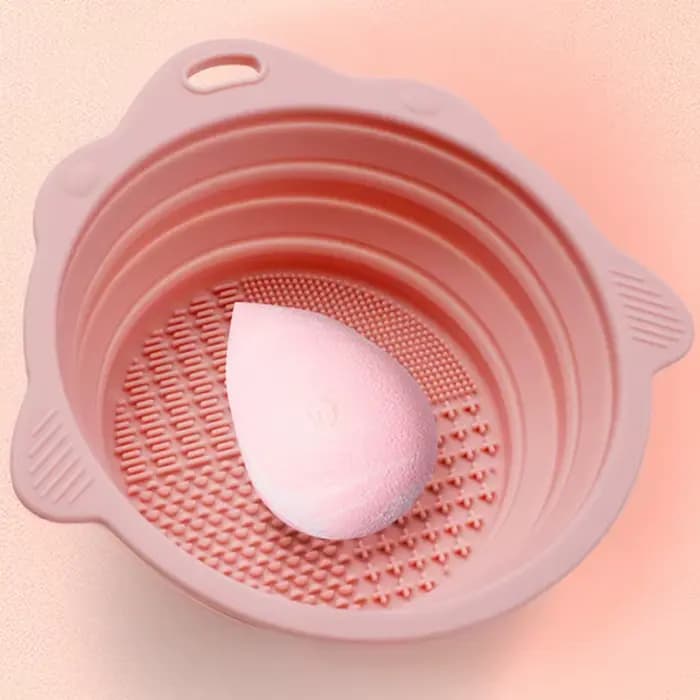 Kit de nettoyage pour pinceaux de maquillage : bol de nettoyage