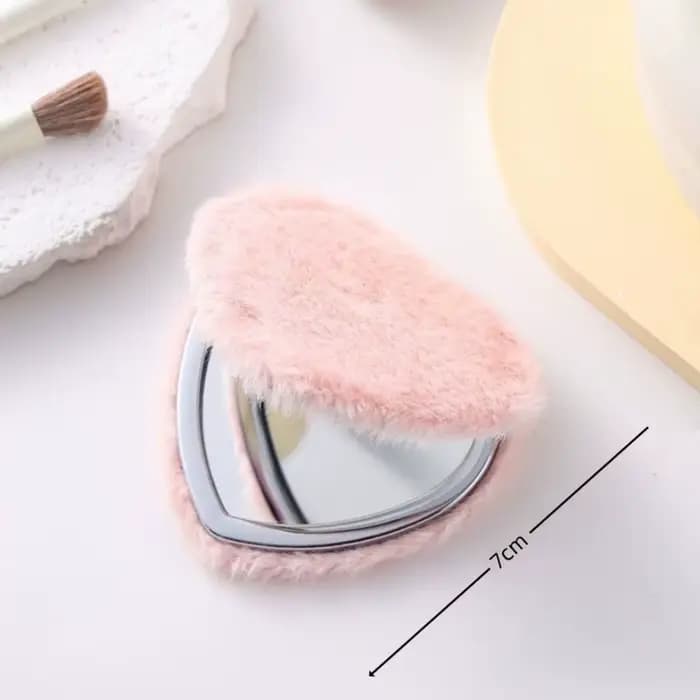 Miroir de maquillage pliable double face