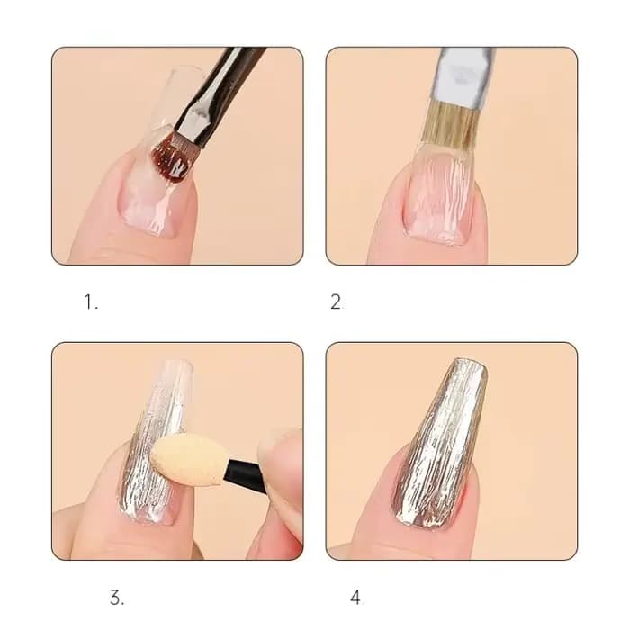 Pinceau à texture brossée pour nail art