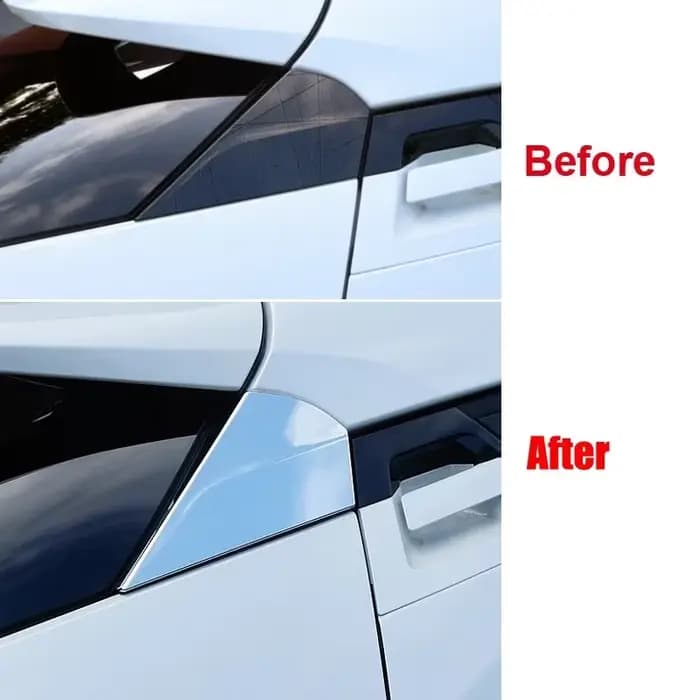 Becquet de fenêtre arrière ABS, couvercle latéral, garniture triangulaire, accessoires de décoration, pour Toyota CHR C-HR 2018 2019 2020 2021 2022 2023
