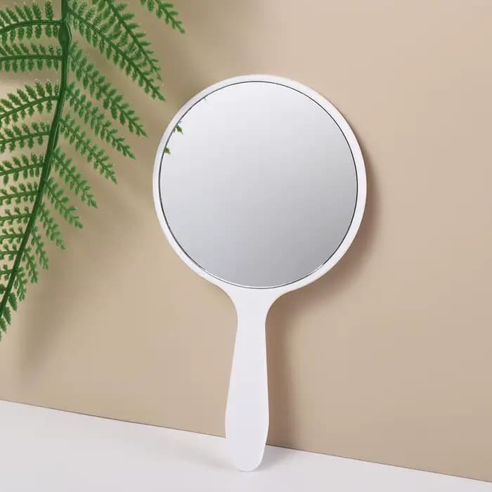 Miroir de maquillage créatif à main avec poignée
