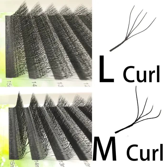 Tbestt brésilien Cilios L M Curl 5D 6DW Extensions de cils doux