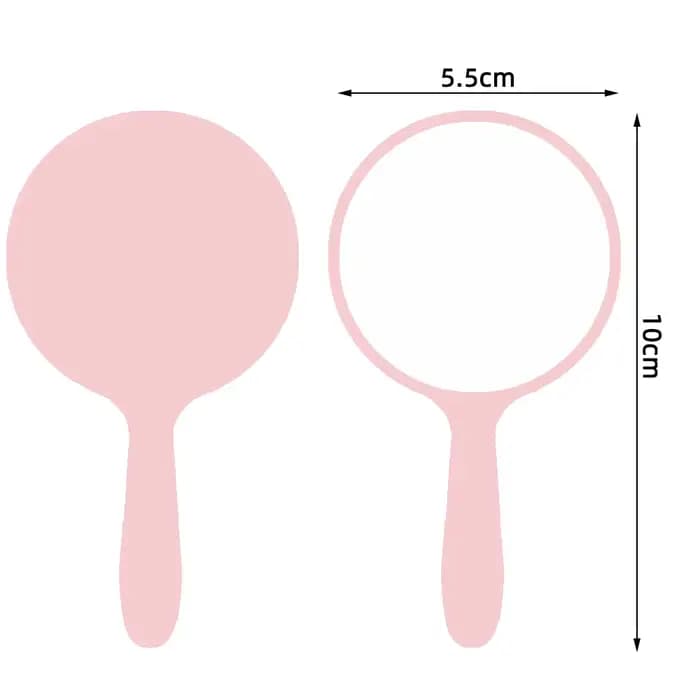 Miroirs à poignée de petite taille avec logo personnalisé
