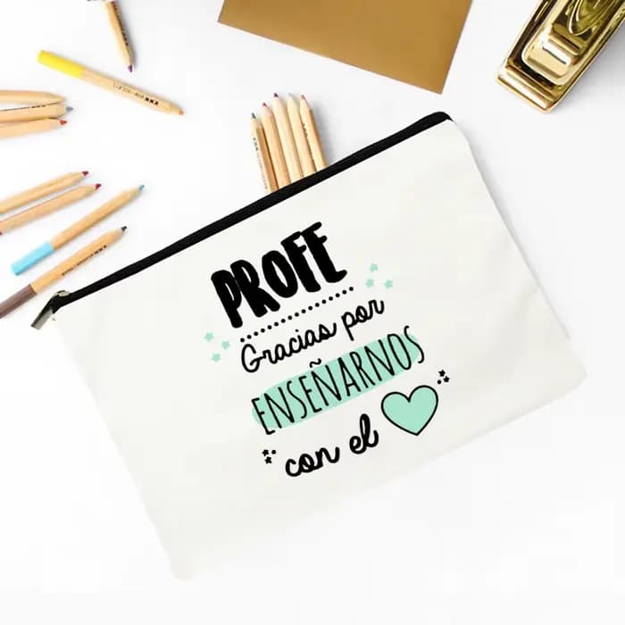 Meilleur professeur du monde espagnol imprimé voyage articles de toilette organisateur enseignant cadeau sacs de