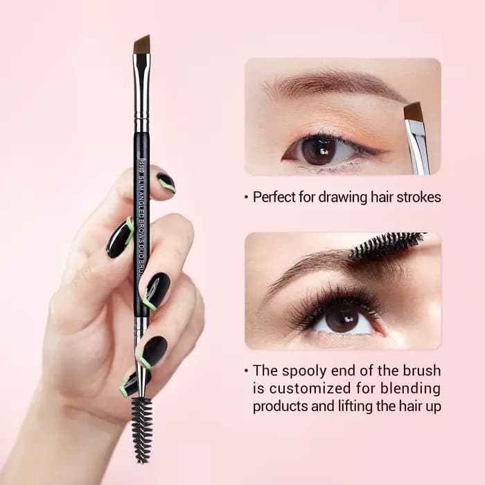 Jessup pinceau de maquillage pour sourcils double tête pinceaux à cils