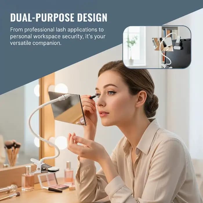 360 ° Miroir rotatif pour extensions de cils