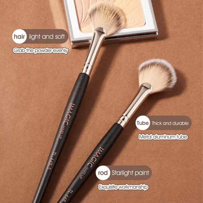 IMAGIC 1Pc mettant en évidence Blush brosse noir unique maquillage du visage doux professionnel de haute qualité multifonction outil de beauté cosmétique
