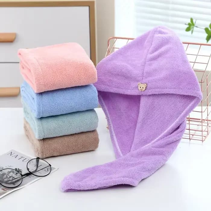 Bonnet de cheveux secs serviette de sport fibre Super fine
