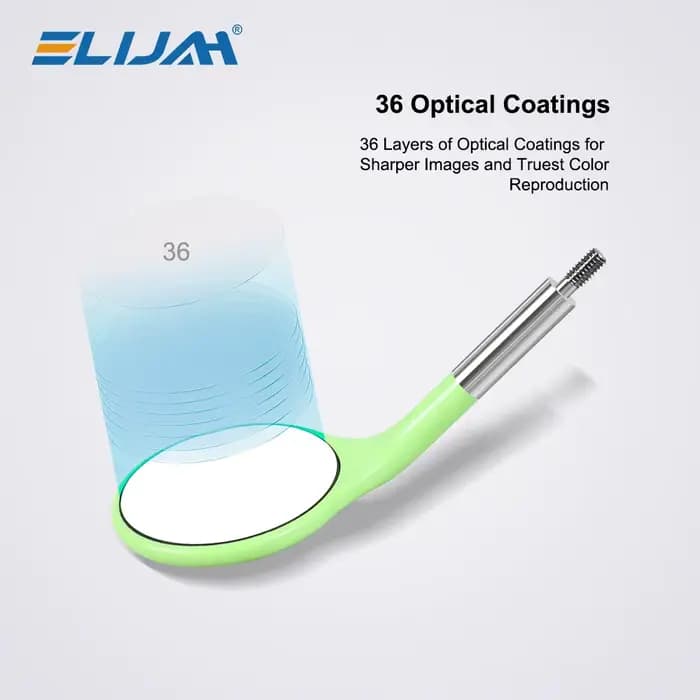 ELIJAH miroir dentaire UHD bouche HD 4 couleurs au choix