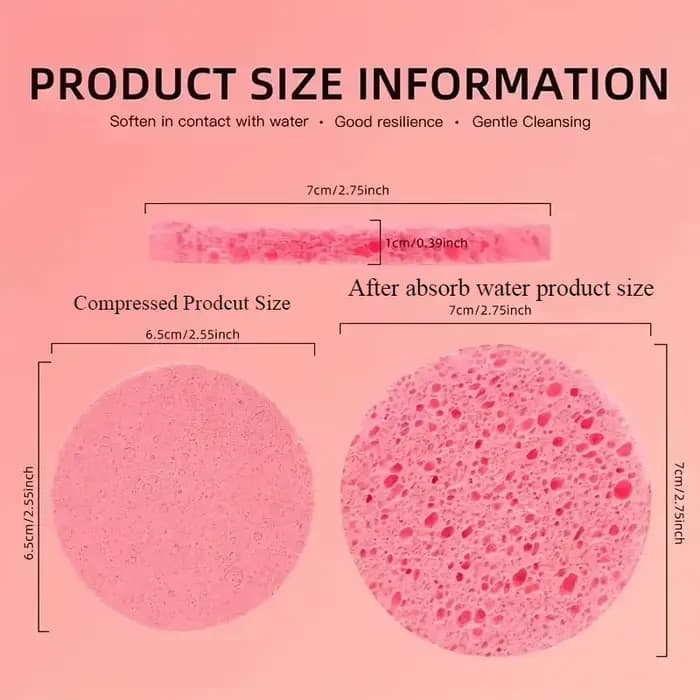 Éponge d'hydrothérapie cosmétique pour le visage compressée