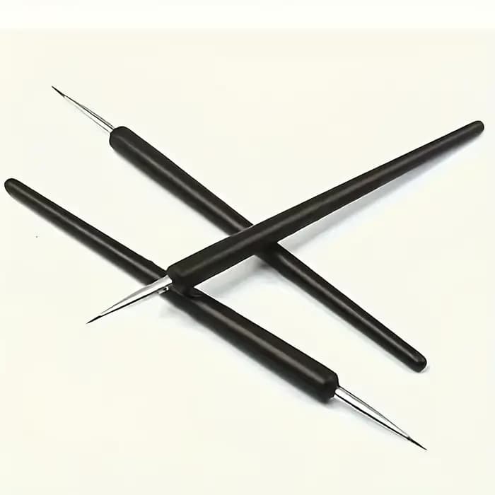 Ensemble de 3 pinceaux de précision pour nail art