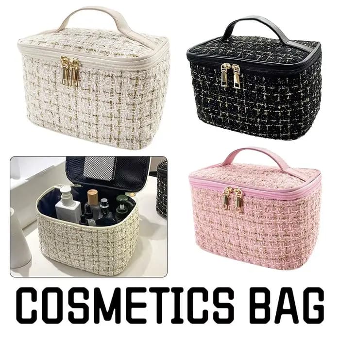 Nouveau Sac à Maquillage Tricoté pour Femme 2026 – Trousse